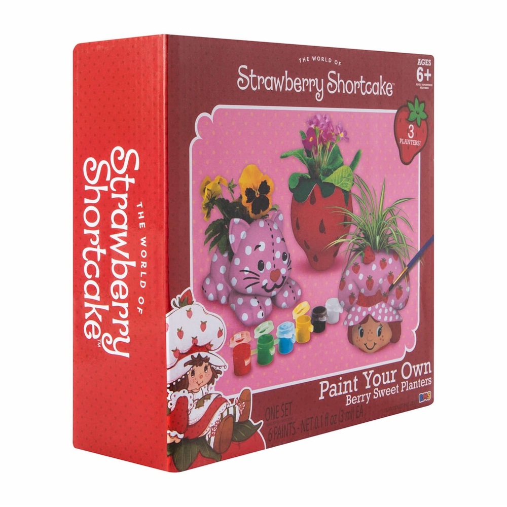 Strawberry Shortcake Paint Your Own Planters Set NWT - Picture 3 of 4